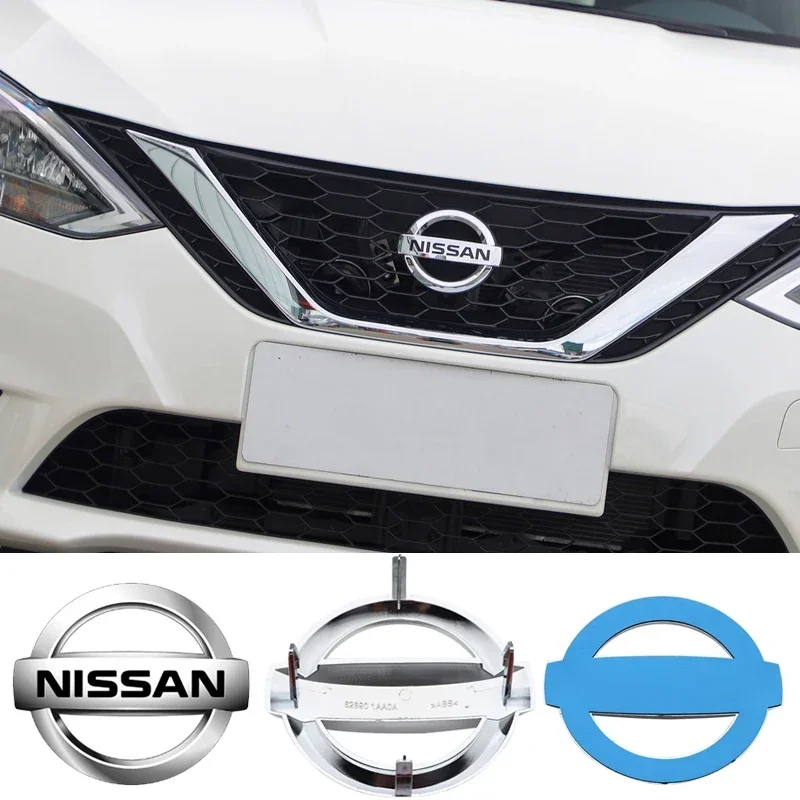 ABS 5.8/8.8/10/11.8/12.8/13/14.2/15.3/16.3cm Car Front Rear Emblem for Nissan SYLPHY Juke Note Sunny QASHQAI Teana X-Trail Nismo