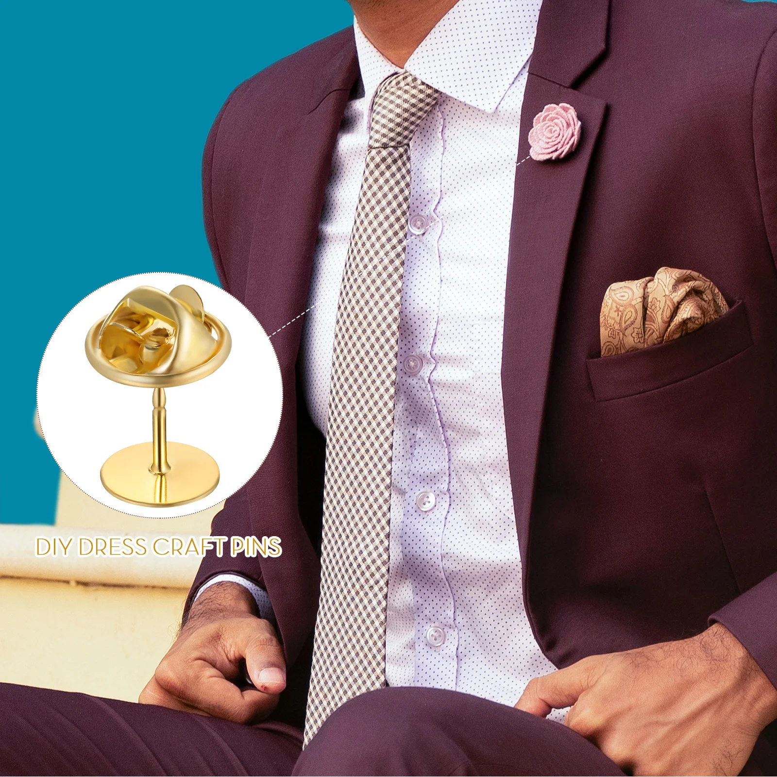 

60 set Set Metal Badge For Enamel Pins Backings Lapel Pins Diy Craft Clutch Backs Clutch Pin Locks Pin Backings