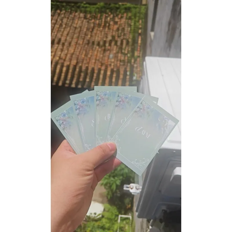 5Pcs/Set Spring flowers Love and Deepspace Laser Card Xavier Zayne Rafayel ralayo Sylus Caleb Cosplay Rounded Corners LOMO Card