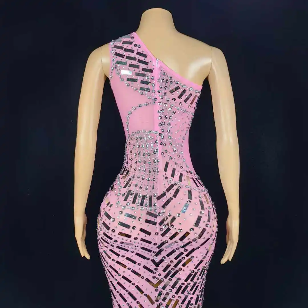 Sukienka damska z cekinami, brokatem i dżetami, idealna na urodziny, imprezy, dla bogini, starzej pani, na pokazy w Las Vegas, dla showgirl, drag queen, kostium.