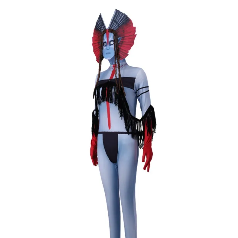 أزياء الهالوين الرمزية Varang التأثيرية بدلة نسائية Na'vii لعب الأدوار PandoraClothes فيلم الرماد الناري ملابس كرنفال التلفزيون تاج #2