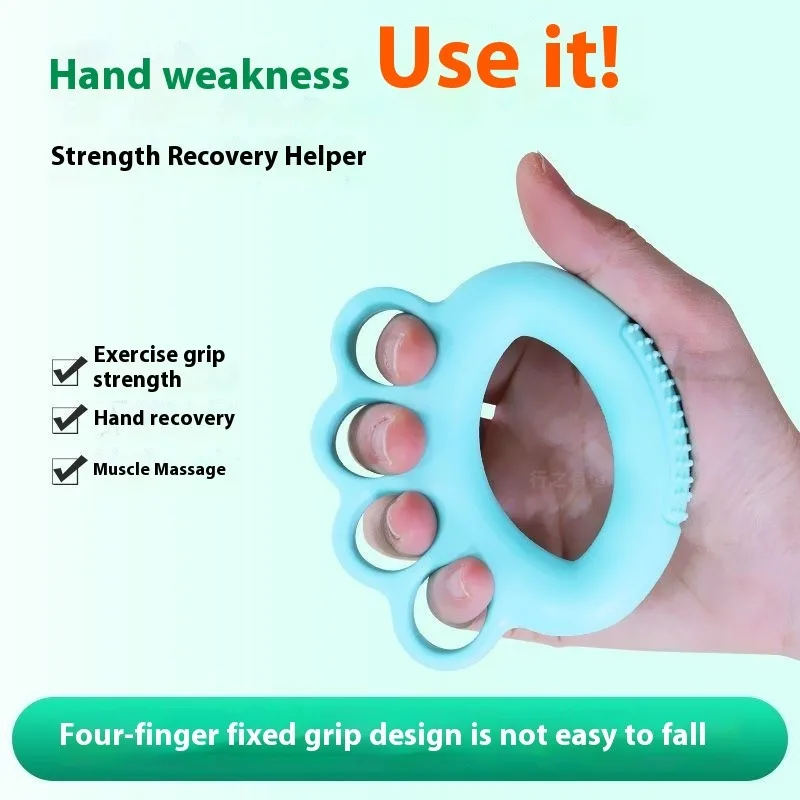 ผู้สูงอายุ Hand Grip Strengthener ลูกบอลออกกําลังกายลื่นโฟมบีบ Ball Finger Rehabilitation Therapy ความเครียดบรรเทา 5 นิ้ว