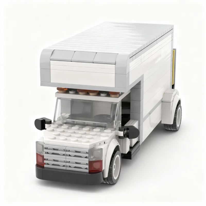 

305pcs MOC Moving Truck Cars Model Building Blocks Construction Toy Christmas Gifts DIY Creative Idea Education Birthday Brick