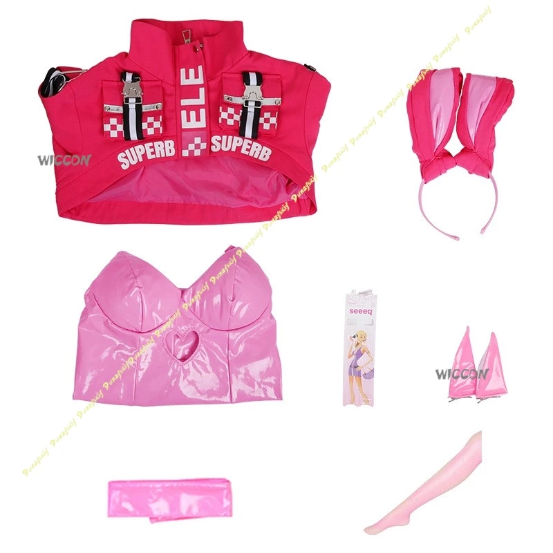 DEUSA DELLA VITTORIA: NIKKE Costumi Cosplay Calze di seta Parrucche Ragazze Cappotto rosa Tutina Giochi anime Wome Sexy Natale Halloween