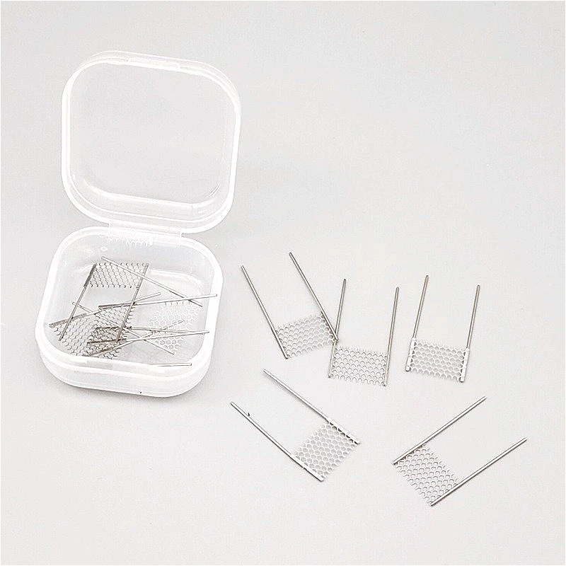 10 unidades/caja de bobinas de malla de nido de abeja de acero inoxidable premium, piezas de repuesto universales para accesorios de herramientas de calentamiento DIY