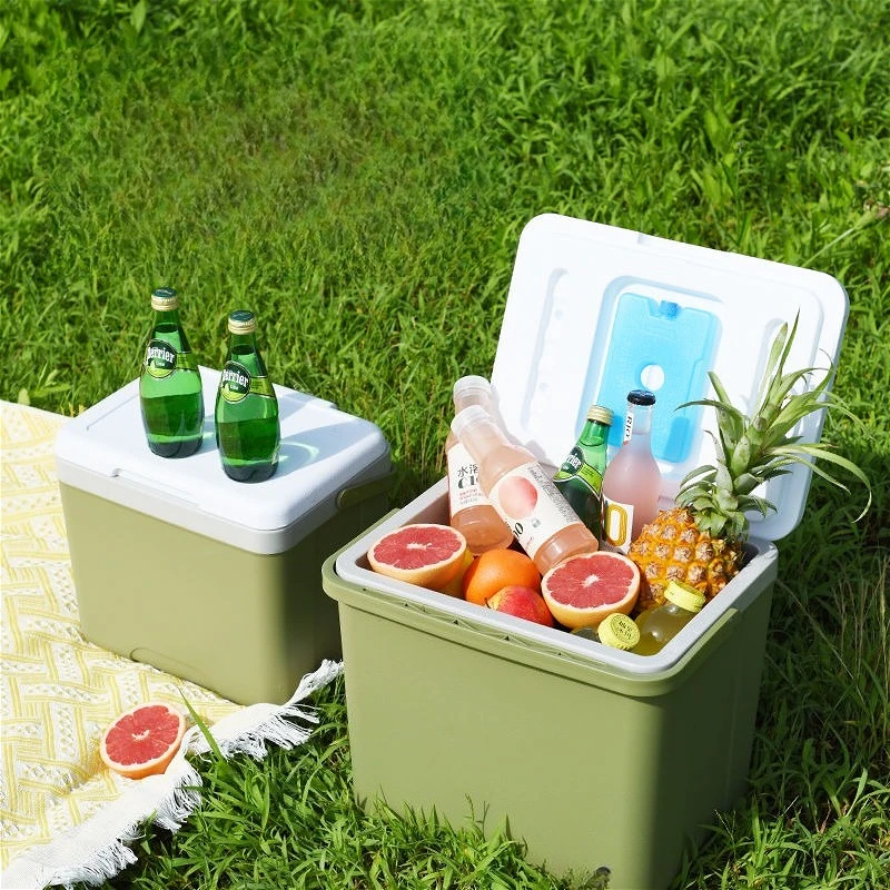

PP Insulated Cooler Box Outdoor Camping Picnic Car Refrigerator Fishing Fresh-keeping Food Storage