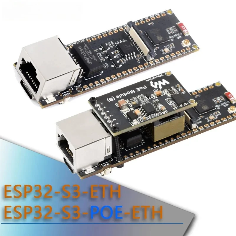 ESP32-S3 / ESP32-S3-POE-ETH Ethernet Development Board 10/100Mbps POE module OV5640 CAM built-in Type-C interface