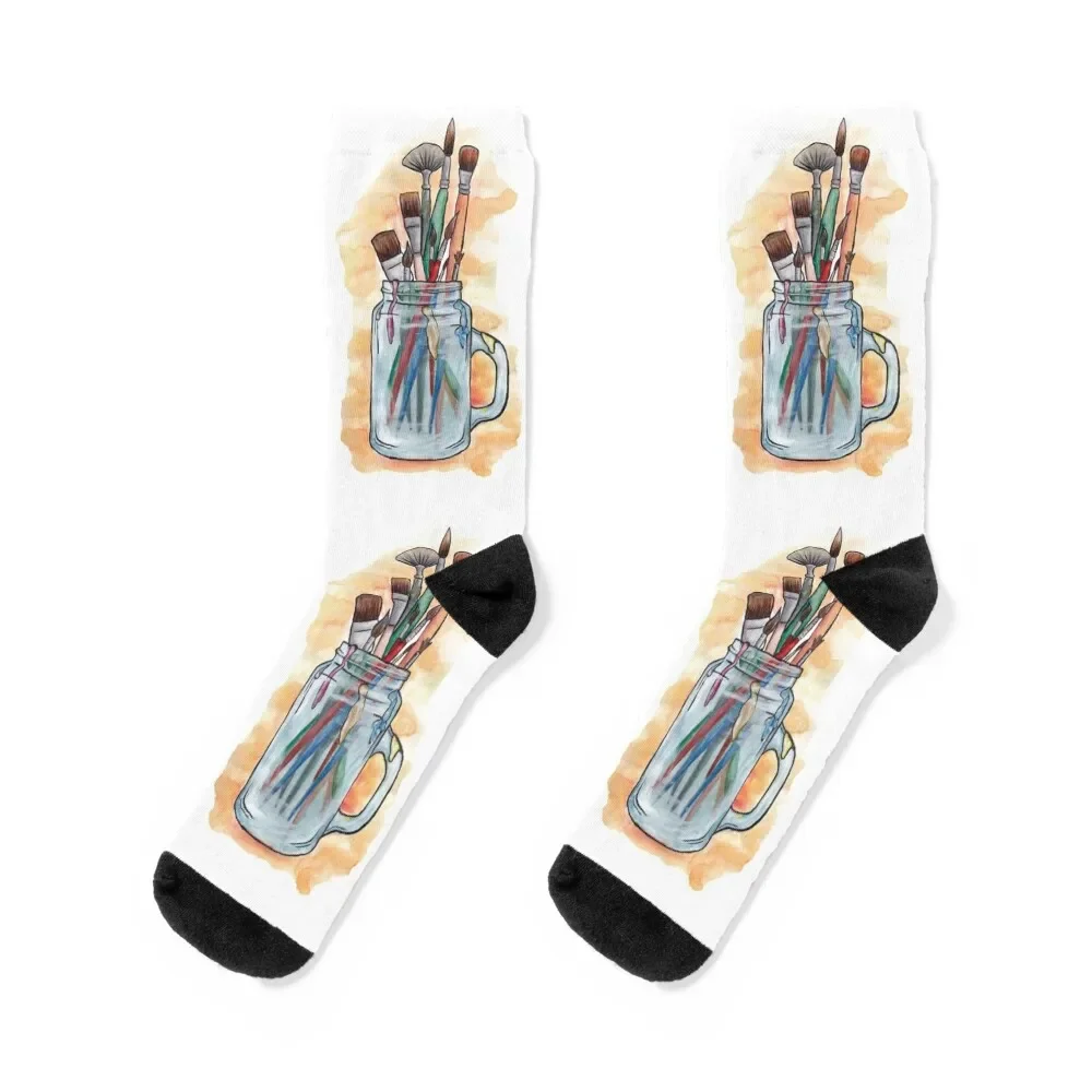 

Paint Brushes Socks Lots shoes luxe ankle Male Socks Women's