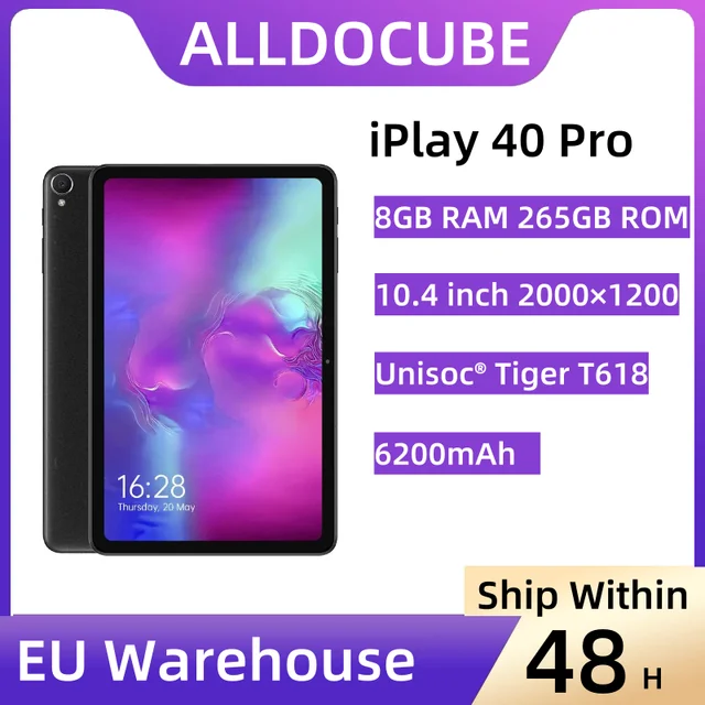 ALLDOCUBE iPlay 40 Pro 10.4 inch 2K Tablet PC Android 11 8GB RAM 256GB ROM  Octa Core T618 4G Lte PhoneTablet - AliExpress