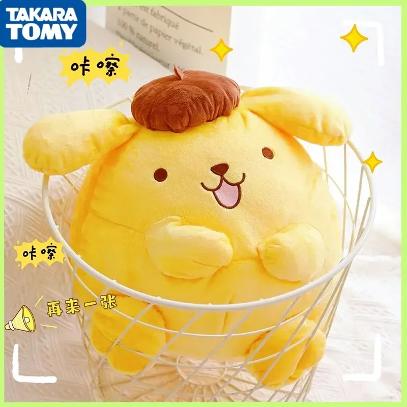 Jouets en peluche Sanurgente Pom Pom Purin pour enfants, peluche super douce, joli oreiller, grande taille, décoration de chambre beurre, cadeau, 40-50cm