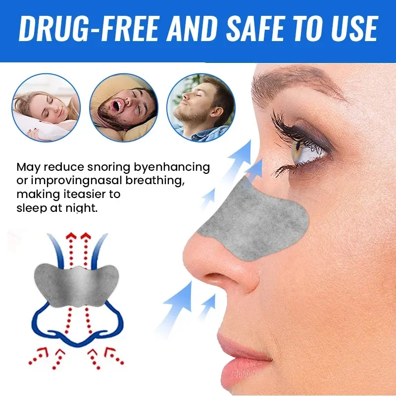 Relieve Nasal Congestion Patch Treat Chronic Rhinitis Breath Strips reduce Stuffy Itchy Runny Nose Sneeze Anti Snoring Sticker