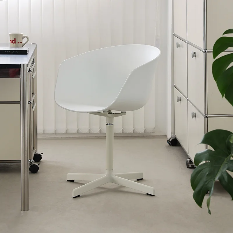 Modern Nordic Simple Backrest Swivel Office Chair for Anchor Staff Computer Chair Reception Conference Leisure Chair