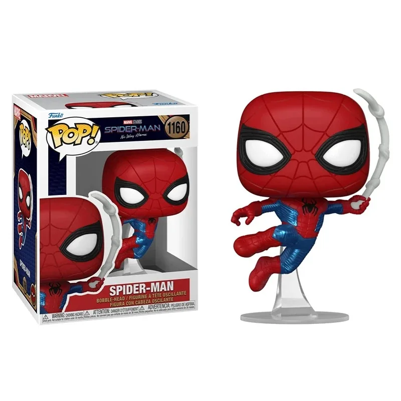 Figurka Funko Pop Spider-Man Akcja Anime Strój Ostatniej Bitwy # 1160 # 913 Q Version Statue Doll Collectibles Global Limited Toy