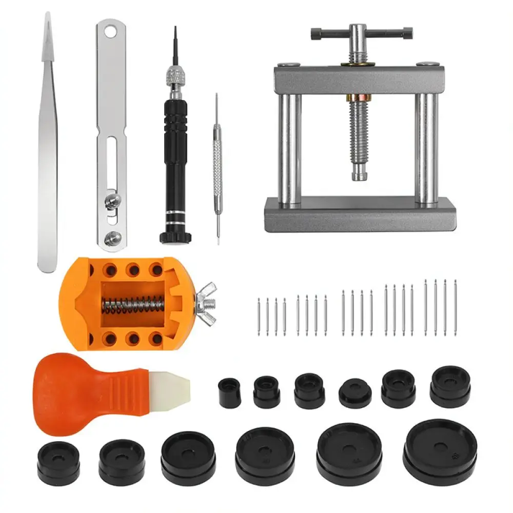 High Accuracy Watch Case Press Closer Machine Tool Kit With Assorted Dies For Professional Clock Back Cover Repair Tasks