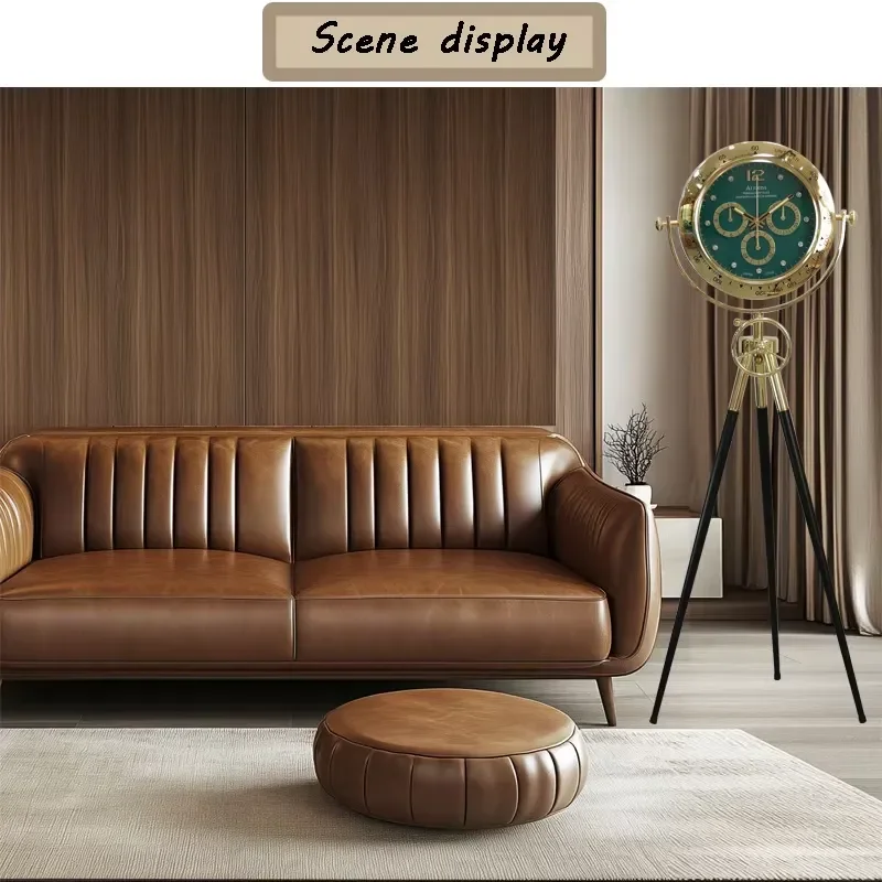 European vertical clock clock decoration household vertical room clock surface metal floor dining room decoration accessories