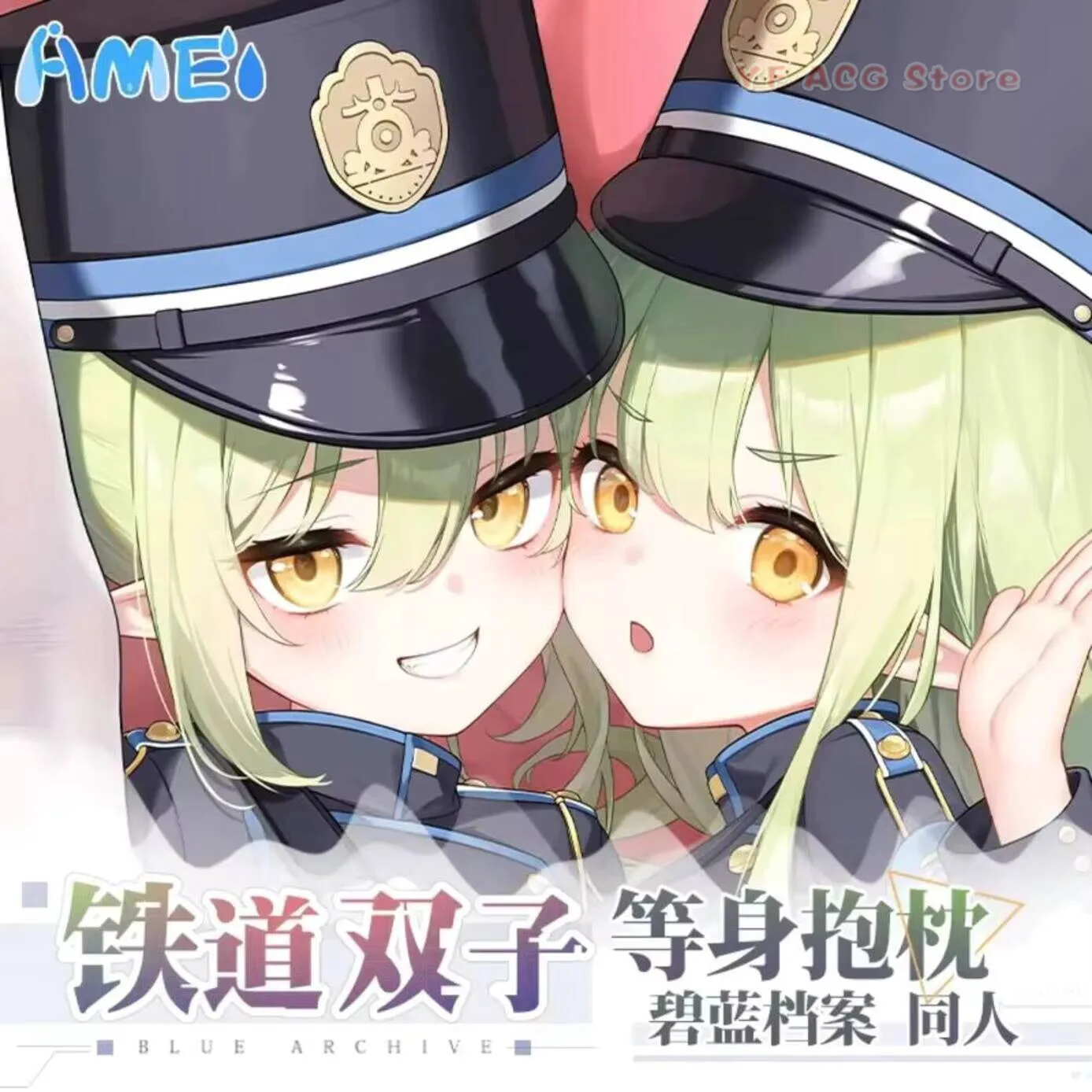 Funda de Almohada Dakimakura de Doble Cara con Diseño de Nozomi Tachibana Hikari de Blue Archive, para Otakus