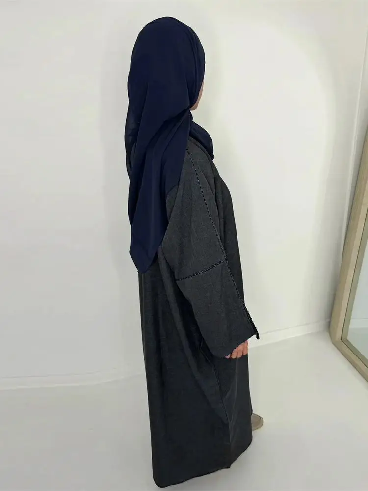 Ramadan Eid Otwarte Kimono Abaya Dubaj Muzułmańskie Skromne Sukienki Abaje Dla Kobiet Kaftan Sukienka Islam Odzież Robe Femme Musulmane