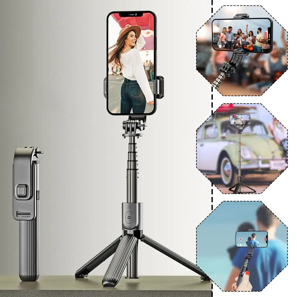 Mobile Phone Bluetooth Selfie Stick L03 Mini Integrated Tripod LED Fill Light Bracket Camera Live Magic For Android/ios W2T8