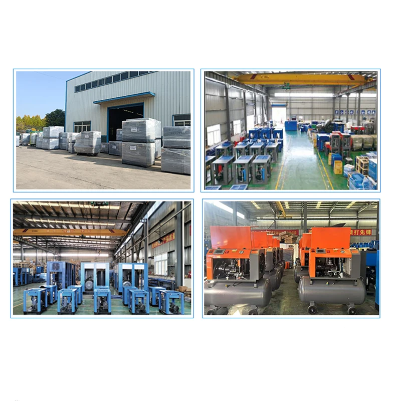 40hp 50hp 75hp Stationary Diesel Screw Air Compressor With Motor And Bearing Mining Use Wheels