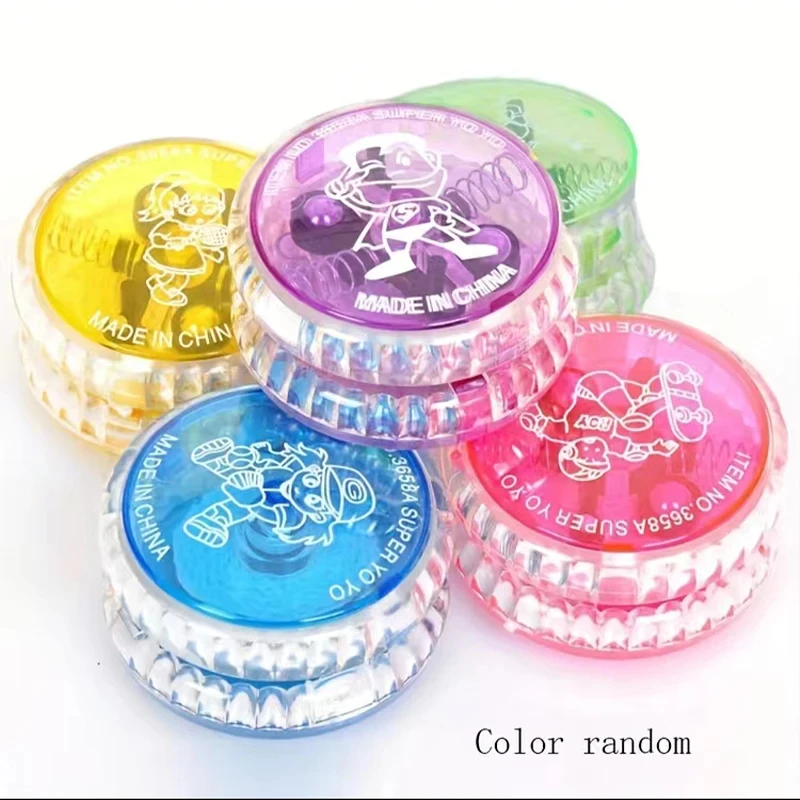 Jouet à paillettes créatif Yo-yo pour enfants, Puzzle Yo-yo éblouissant pour garçon, boule Yoyo qui brille dans le noir