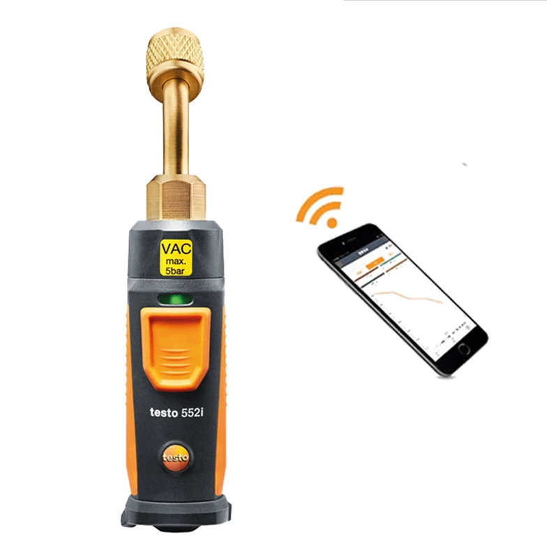 Testo 552 Digital Vacuum Gauge Testo 552i Smartphone App Controlled Wireless Air Conditioning Refrigeration Systems Vacuum Probe