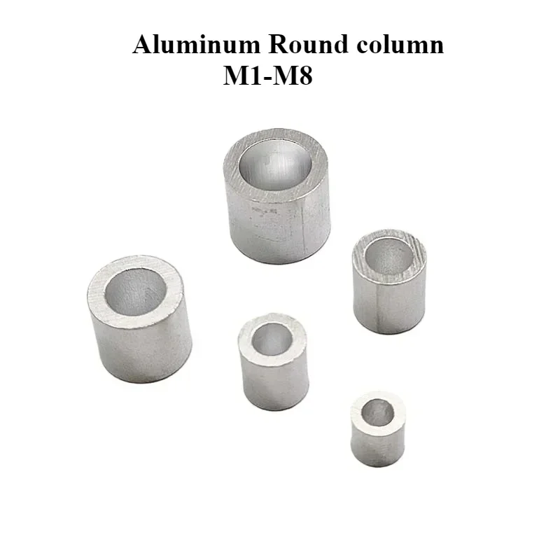 

1/ 2mm 3/7mm Cable Railing Swage Fittings White Round Hole Aluminum Crimps Sleeves Ferrule Stops for Snare Wire Rope Clip Swage