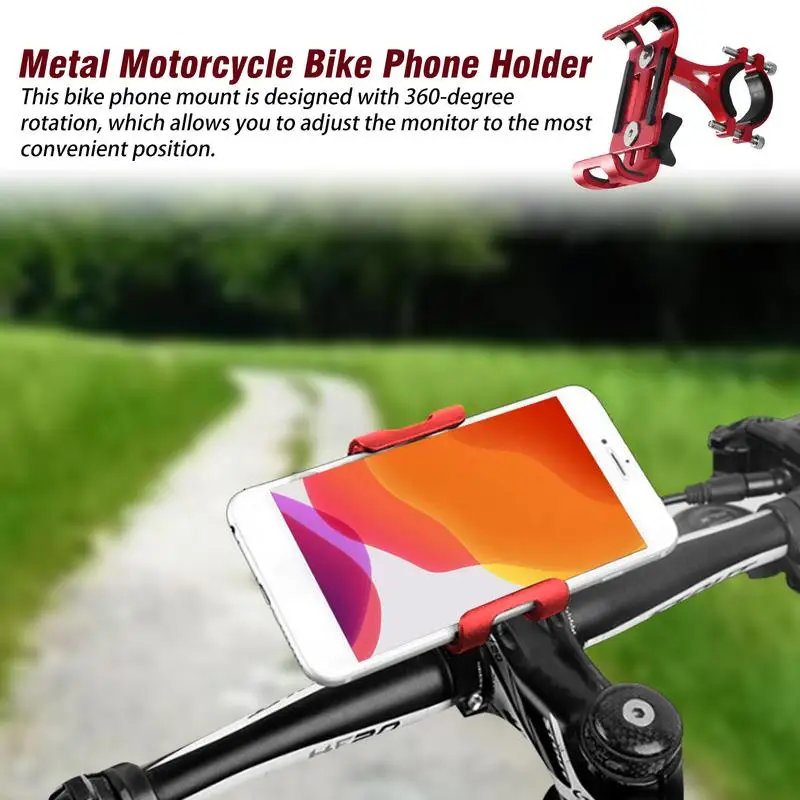 Motorcycle Phone Holder Motorcycle Phone Mount Anti-slip Cell Phone Mount Compatible With 20-36mm Bikes Motorcycles Handlebar