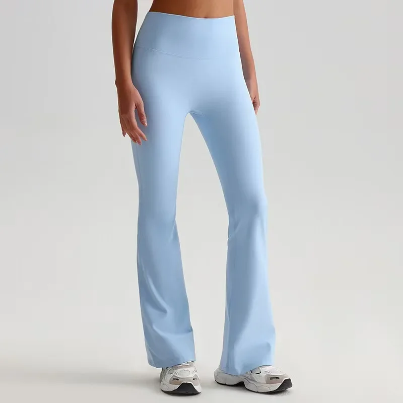 

AL Yoga High Waist Flare Pants Women's Outdoor Casual Hip Lift Exercise Sports Fitness Pants Dance Wide Leg Pants
