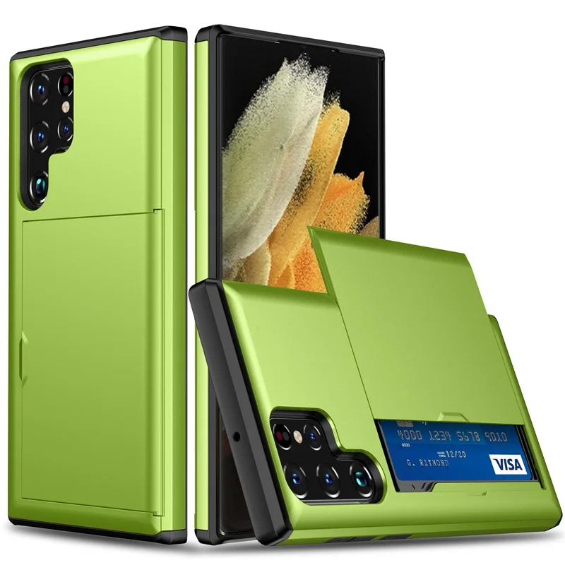 Slider-Kartenhülle für Samsung Galaxy S24 S25 S26 Ultra S24 S23 S22 S21 S20 FE Hartschalen-Handyhülle Galaxy Note 20 Ultra Note 10 – Detail 17