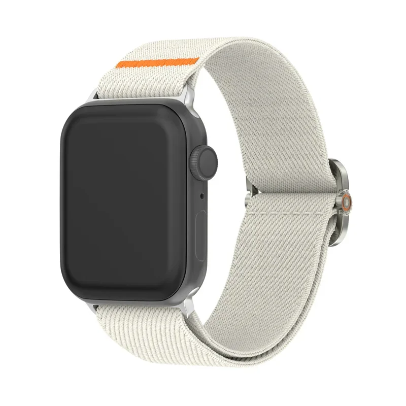 Nylon Strap for Apple Watch Band Series 10 9 8 7 6 5 SE Ultra 2 49mm 44mm 45mm 40 41 42-46mm Adjustable metal buckle Accessories