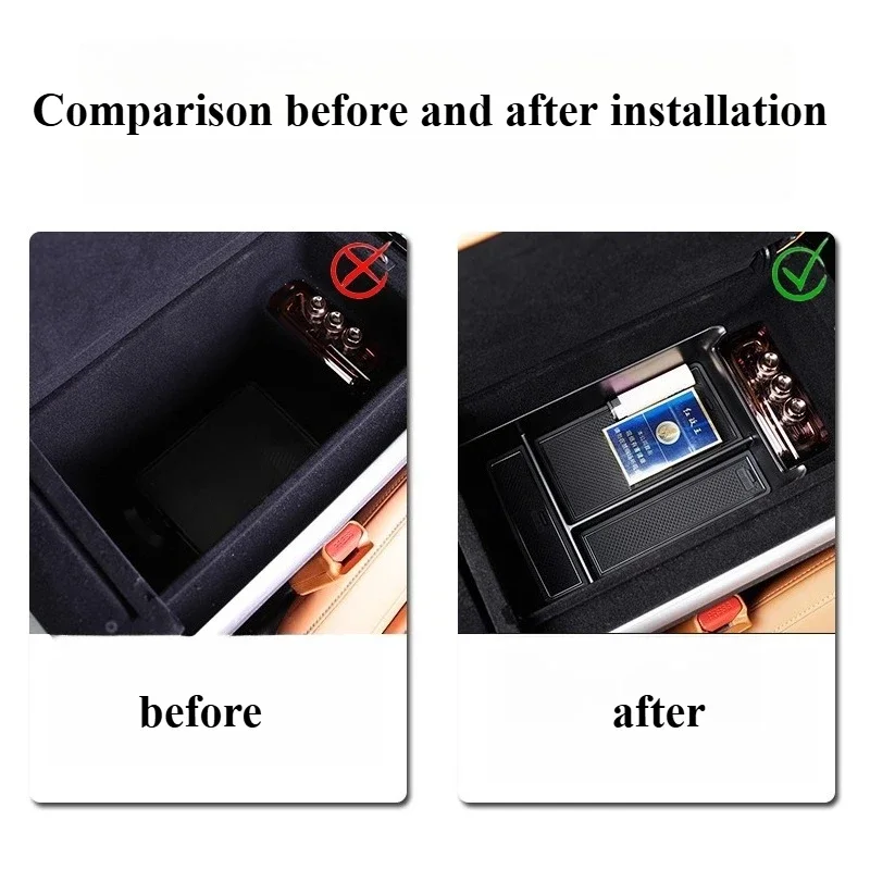 For Xpeng G9 2022-2025 Armrest Box Storage Central Control Armrest Box Storage Box Modified Car Accessories Tools Modification