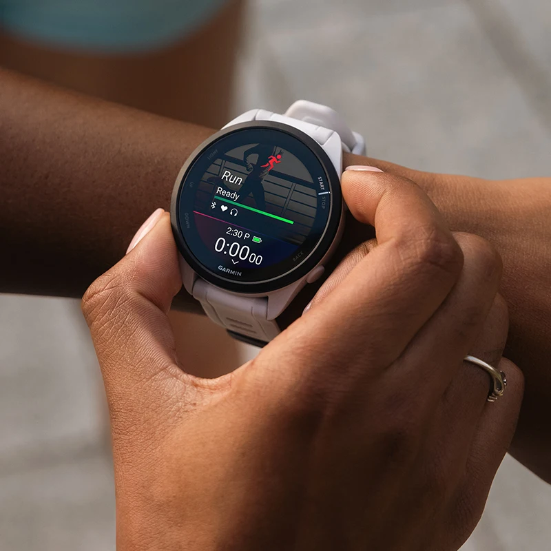 ساعة Garmin Forerunner 165 الاحترافية للجري وركوب الخيل والسباحة والترياتلون ماراثون المسار والتدريب الميداني