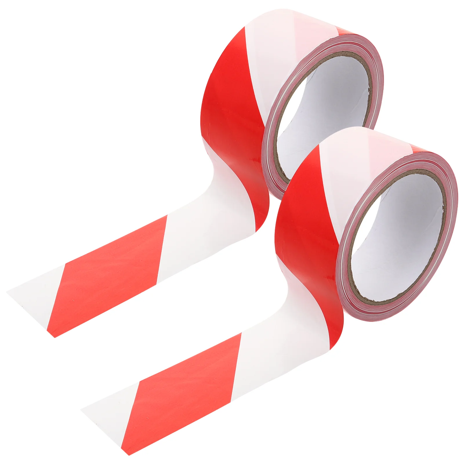 

2 Rolls Red and White Cordon Tape Barrier Striped Caution Hazard Area Barricade The Magnetic Marking Protection Construction