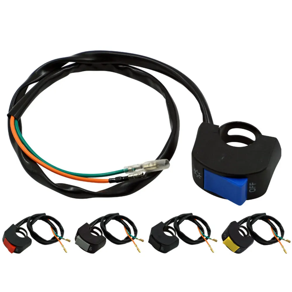 Botão de Controle ON/OFF para Motocicleta, Montagem no Guidão, Controle de Farol e Sinal, Acessórios Modificados para Motocicletas