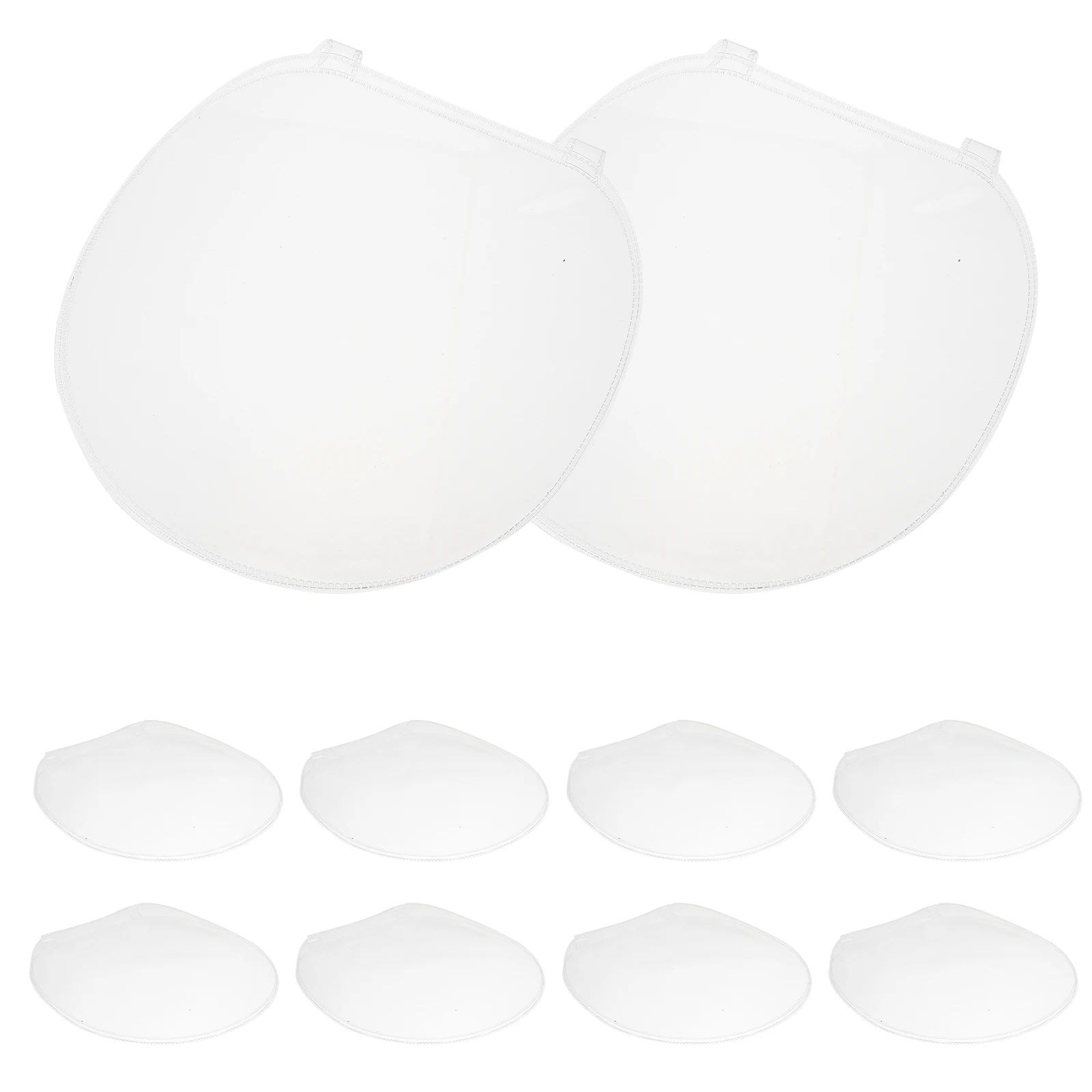 10 قطعة مضرب تنس الطاولة طبقة رقيقة واقية على الوجهين غطاء سميك مجداف ورقة حماية للتدريب المنافسة مجداف