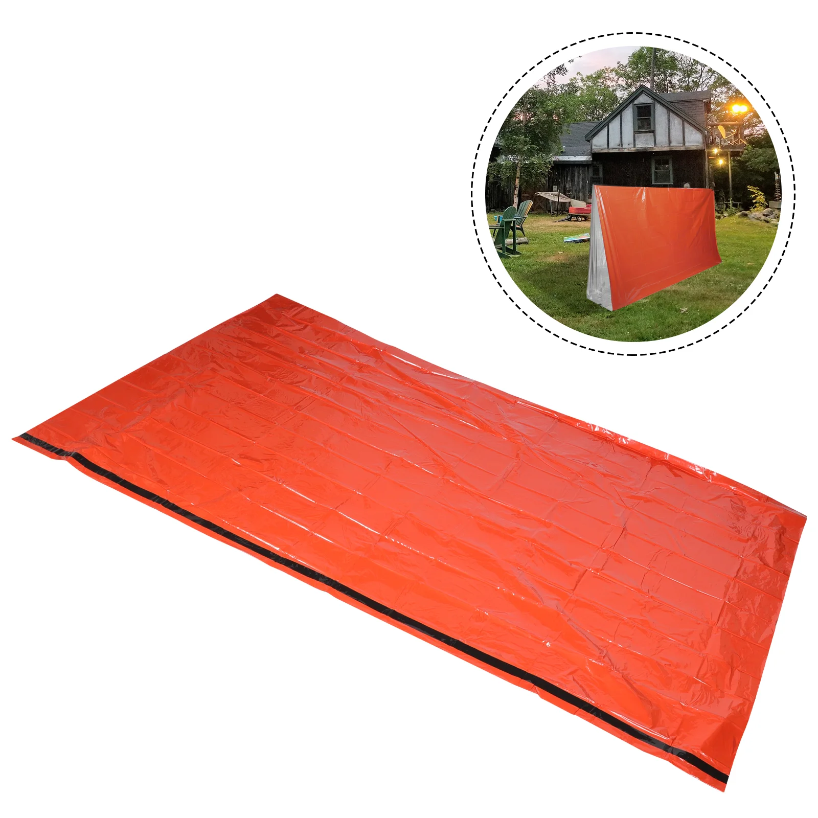 Сохраняющее тепло одеяло для выживания, уличная аварийная палатка, палатки, спальный мешок, термобелье для кемпинга, 240x150 см Pe