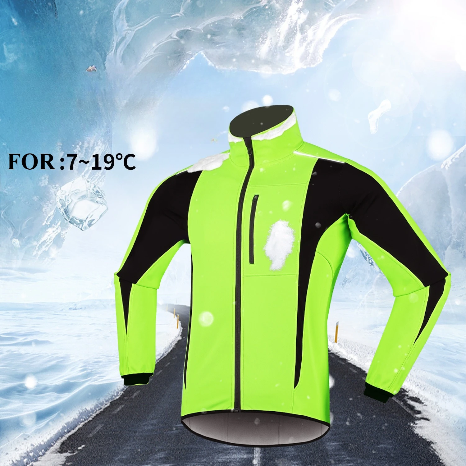 

Windbreaker Men Long Sleeve Cycling Jackets Thermal Fleece Warm Bike Jerseys Motociclista Hombre Mtb Road Bicycle Jerseys