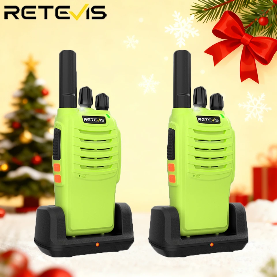 

Retevis H777 зеленая рация, 2 шт., портативная PMR446 FRS, двусторонняя радиостанция, рация VOX Type-C для кемпинга, пешего туризма