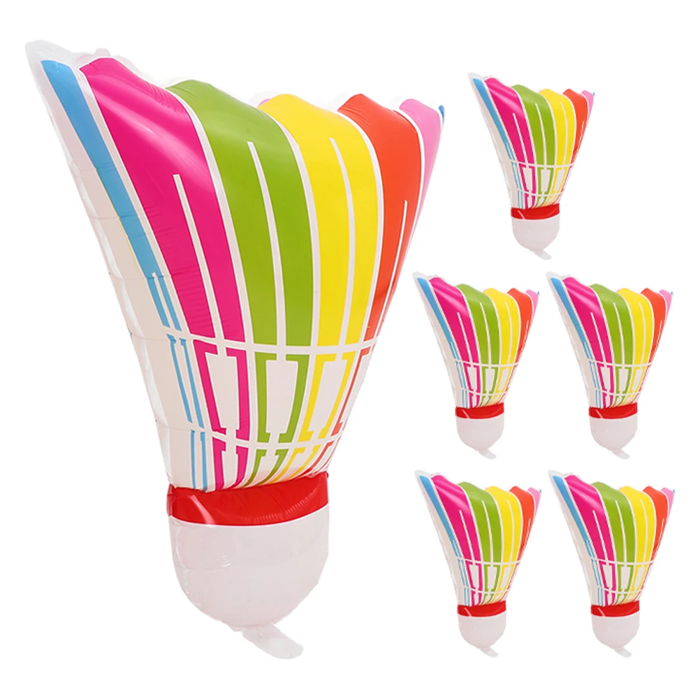 

6Pcs Giant Inflatable Badminton Balloon Reusable Foil Shuttlecock Party Supplies Sports Themed Birthday Decorations