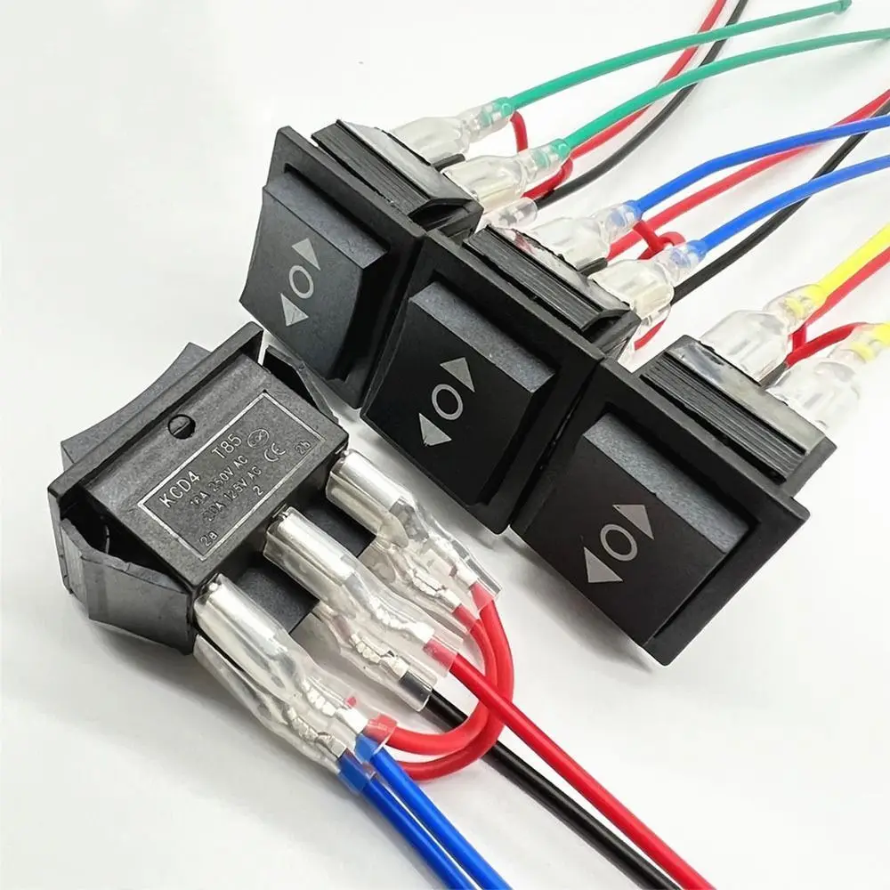 Double Pole 220V 10A Momentary Polarity Reversing Rocker 6 Pin 3 Position Rocker Toggle Switch Motor Control Car
