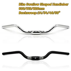 Bicycle Handlebar 25.4/31.8mm Bike Swallow Shaped Mountain MTB Bicycle M Type Trekking Bar 600/610/620mm Road Bike Handlebar
