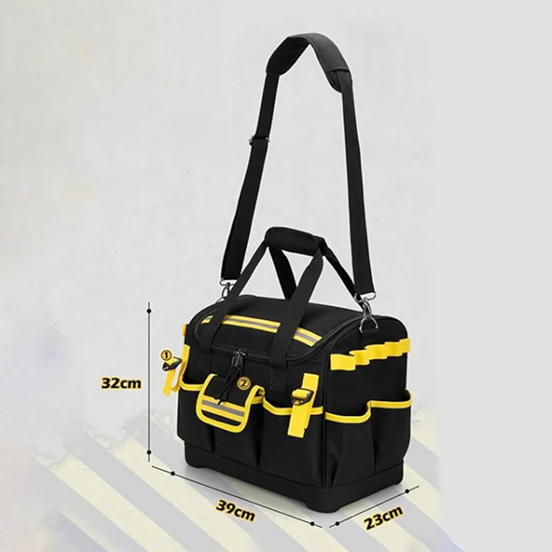 Electrician Tool Bag Professional Carpentry Complete Set Toolkit Portable Repair Kit Multiple Pockets Oxford Storage Tools Bags