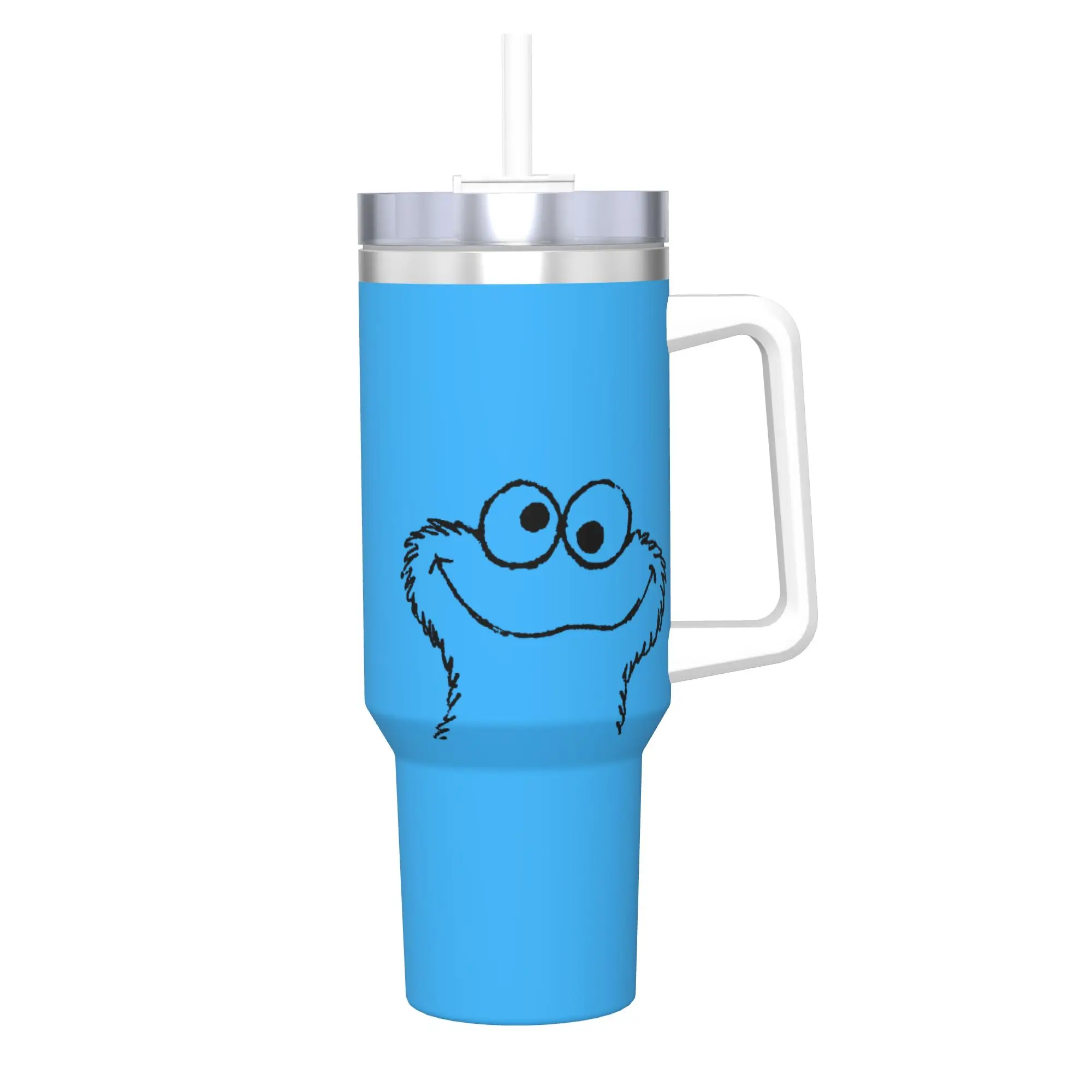 

Stainless Steel Tumbler Monster Sketch Coffee Mug Cookie Monster Keep Heat Cold Drink Mugs Cup Camping Water Bottle
