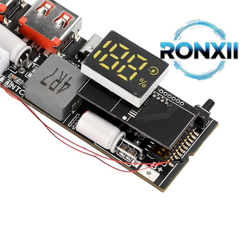 3S/4S/5S 65W 100W PD Super Fast Charging + VC Flash Charging DIY Power Bank Motherboard Module with Multiple Interfaces