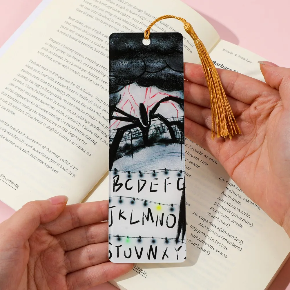 Stranger Things Acrylic Horror Bookmarks Reader Accessories Student Learning Stationery Teacher Office Supplies