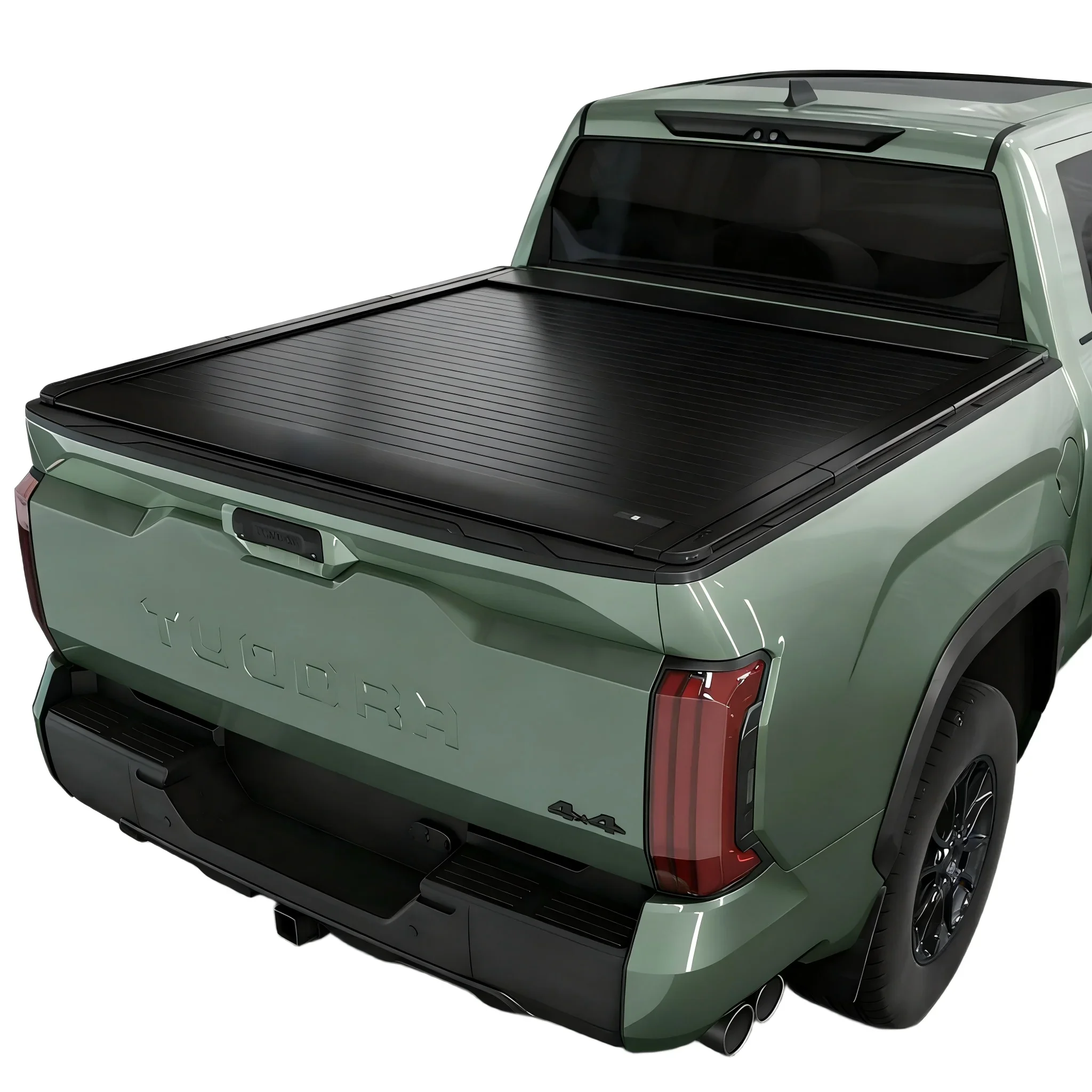 Pickup Truck Accessories Electric Aluminum Alloy Retractable Roller Shutter Type Cargo Box Cover Black for Toyta Tundra 2015+