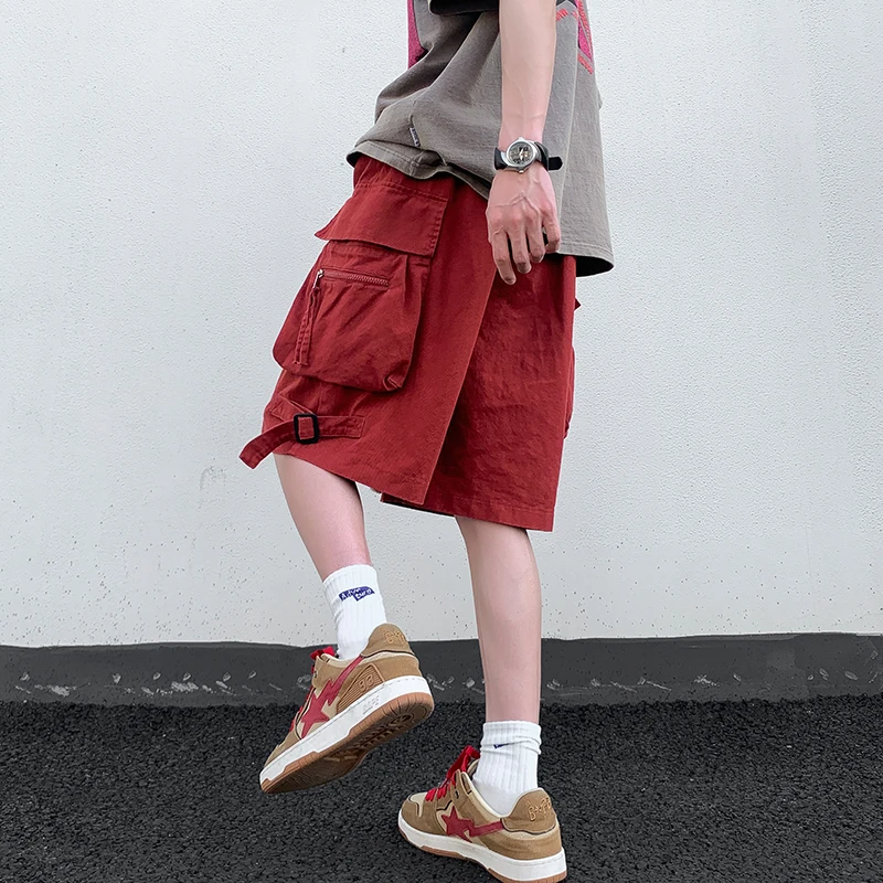 

Summer Brand New Men Cargo Shorts Casual Harajuku Jogging Vintage Classic Pockets Men Outwear Fashion Twill Cotton Shorts Men