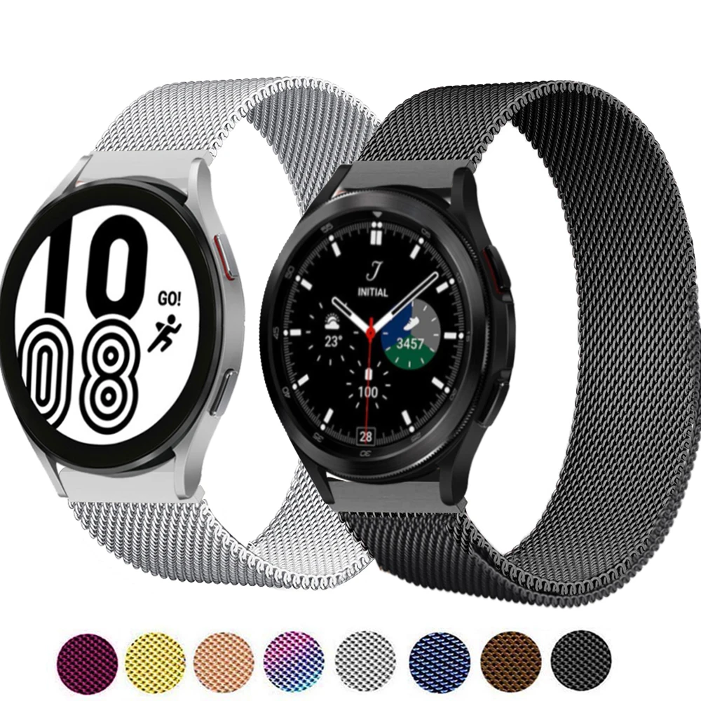 Magnetic Loop For Samsung Galaxy watch 4/classic/3/Active 2 strap 45mm 41mm 46mm/42mm bracelet Huawei GT/2/2e 20mm 22 watch band