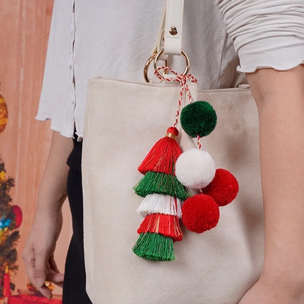 

Богемный 5-слойный кулон с кисточкой, рождественский милый плетеный веревочный мешок, подвески, ручная работа, сделай сам, плетение веревки, брелок в этническом стиле