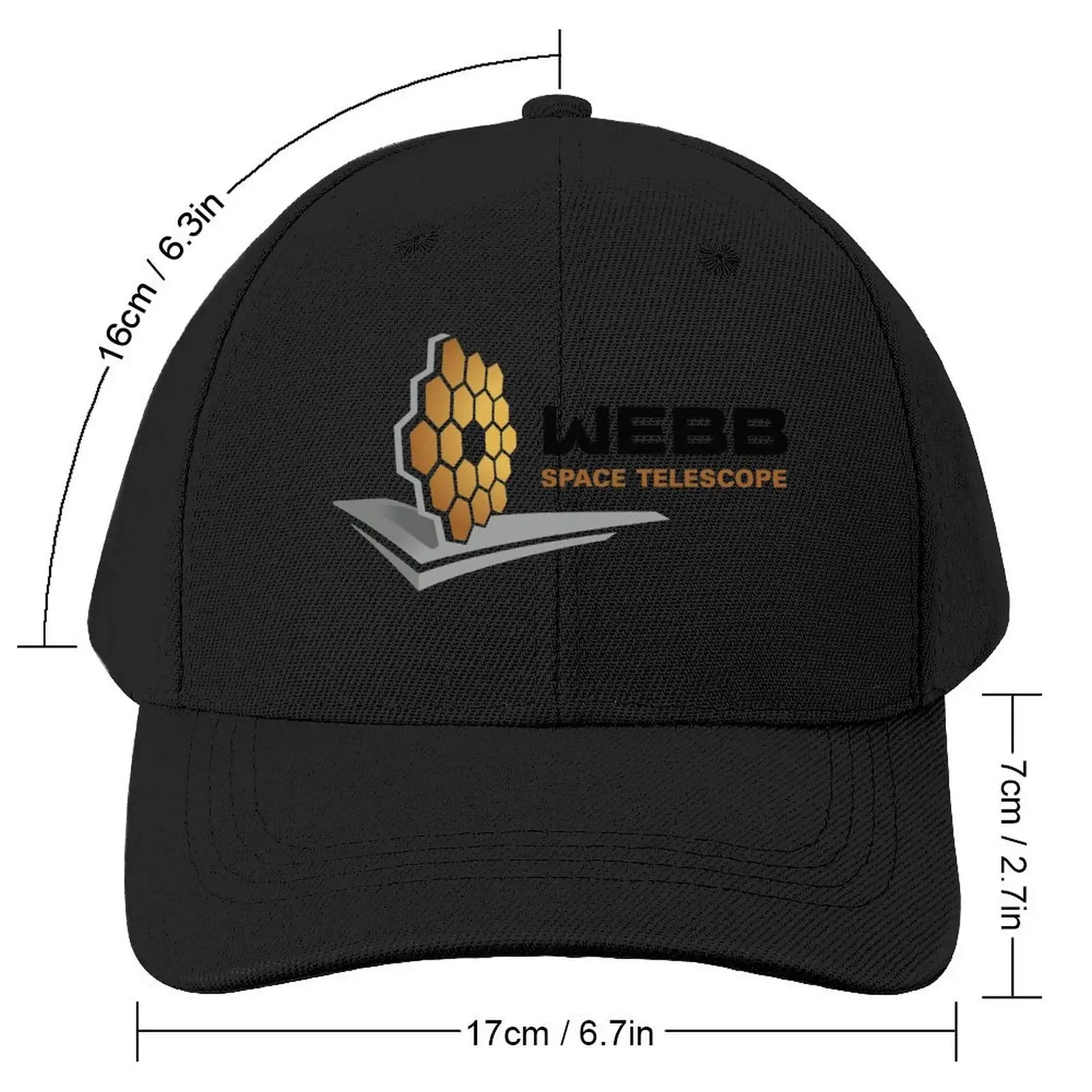 James Webb Space Telescope Logo Baseball Cap Sunscreen Sunhat For Women 2025 Men's